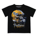 Pittsburgh Panthers UP Original Dripping Football Helmet Black T-Shirt by Vive La Fete