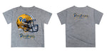 Pittsburgh Panthers UP Original Dripping Football Helmet Gold T-Shirt by Vive La Fete - Vive La Fête - Online Apparel Store