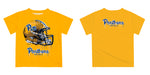 Pittsburgh Panthers UP Original Dripping Football Helmet Gold T-Shirt by Vive La Fete - Vive La Fête - Online Apparel Store