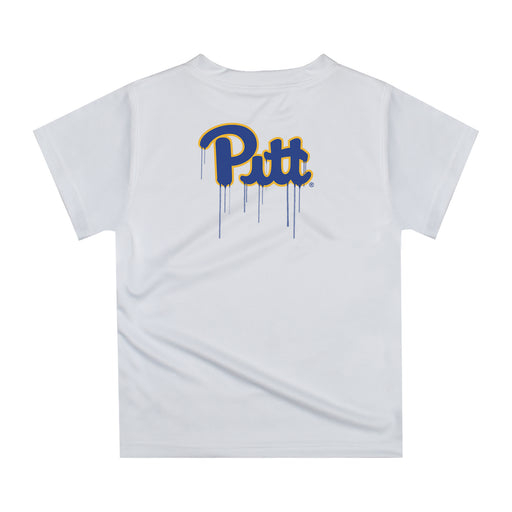 Pittsburgh Panthers UP Original Dripping Baseball Hat Gold T-Shirt by Vive La Fete - Vive La Fête - Online Apparel Store