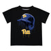Pittsburgh Panthers UP Original Dripping Baseball Hat Black T-Shirt by Vive La Fete