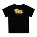 Pittsburgh Panthers UP Original Dripping Baseball Hat Gold T-Shirt by Vive La Fete - Vive La Fête - Online Apparel Store