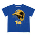 Pittsburgh Panthers UP Original Dripping Baseball Hat Blue T-Shirt by Vive La Fete