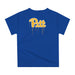 Pittsburgh Panthers UP Original Dripping Baseball Hat Gold T-Shirt by Vive La Fete - Vive La Fête - Online Apparel Store