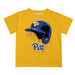 Pittsburgh Panthers UP Original Dripping Baseball Hat Blue T-Shirt by Vive La Fete