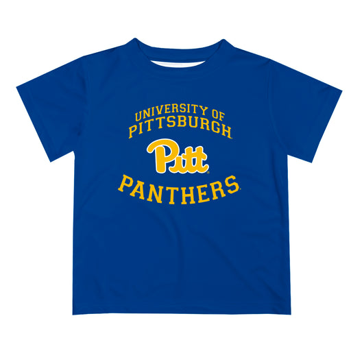 Pittsburgh Panthers UP Vive La Fete Boys Game Day V1 Blue Short Sleeve Tee Shirt