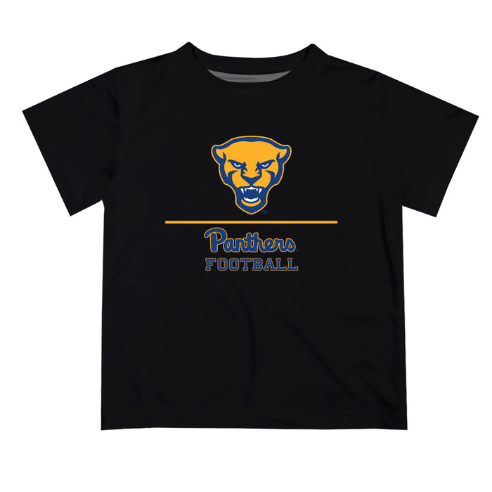 Pittsburgh Panthers UP Vive La Fete Football V1 Black Short Sleeve Tee Shirt