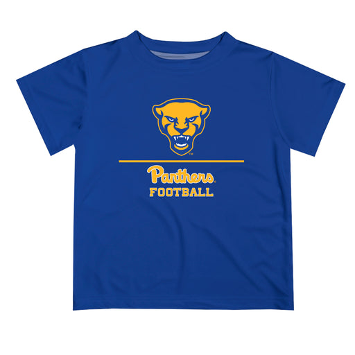 Pittsburgh Panthers UP Vive La Fete Football V1 Blue Short Sleeve Tee Shirt