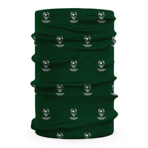 Portland State Vikings Vive La Fete All Over Logo Game Day Collegiate Face Cover Soft 4-Way Stretch Two Ply Neck Gaiter - Vive La Fête - Online Apparel Store
