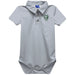 Portland State Vikings Embroidered Gray Solid Knit Polo Onesie