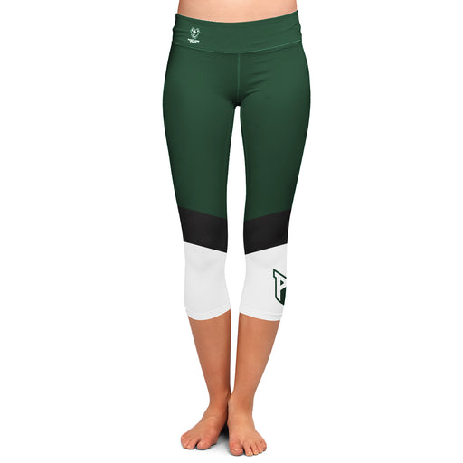 PSU Vikings Vive La Fete Game Day Collegiate Ankle Color Block Girls Green White Capri Leggings