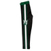 Portland State Vikings Vive La Fete Girls Game Day Black with Green Stripes Leggings Tights
