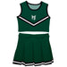 Portland State Vikings Vive La Fete Game Day Green Sleeveless Cheerleader Set