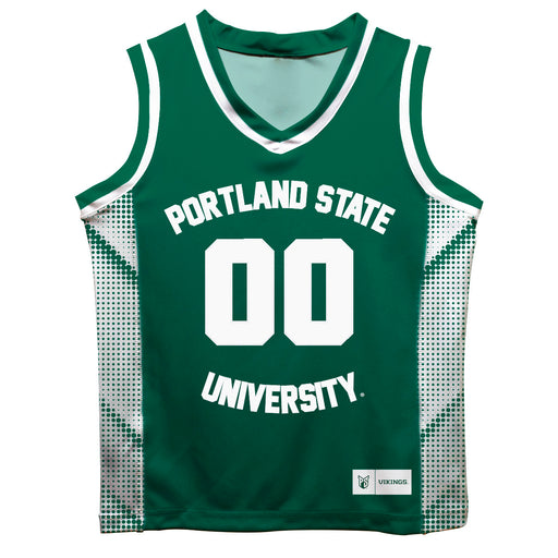 Portland State Vikings Vive La Fete Game Day Green Boys Fashion Basketball Top