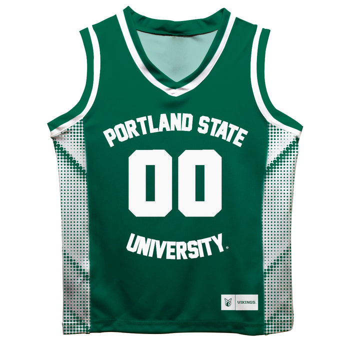 Portland State Vikings Vive La Fete Game Day Green Boys Fashion Basketball Top