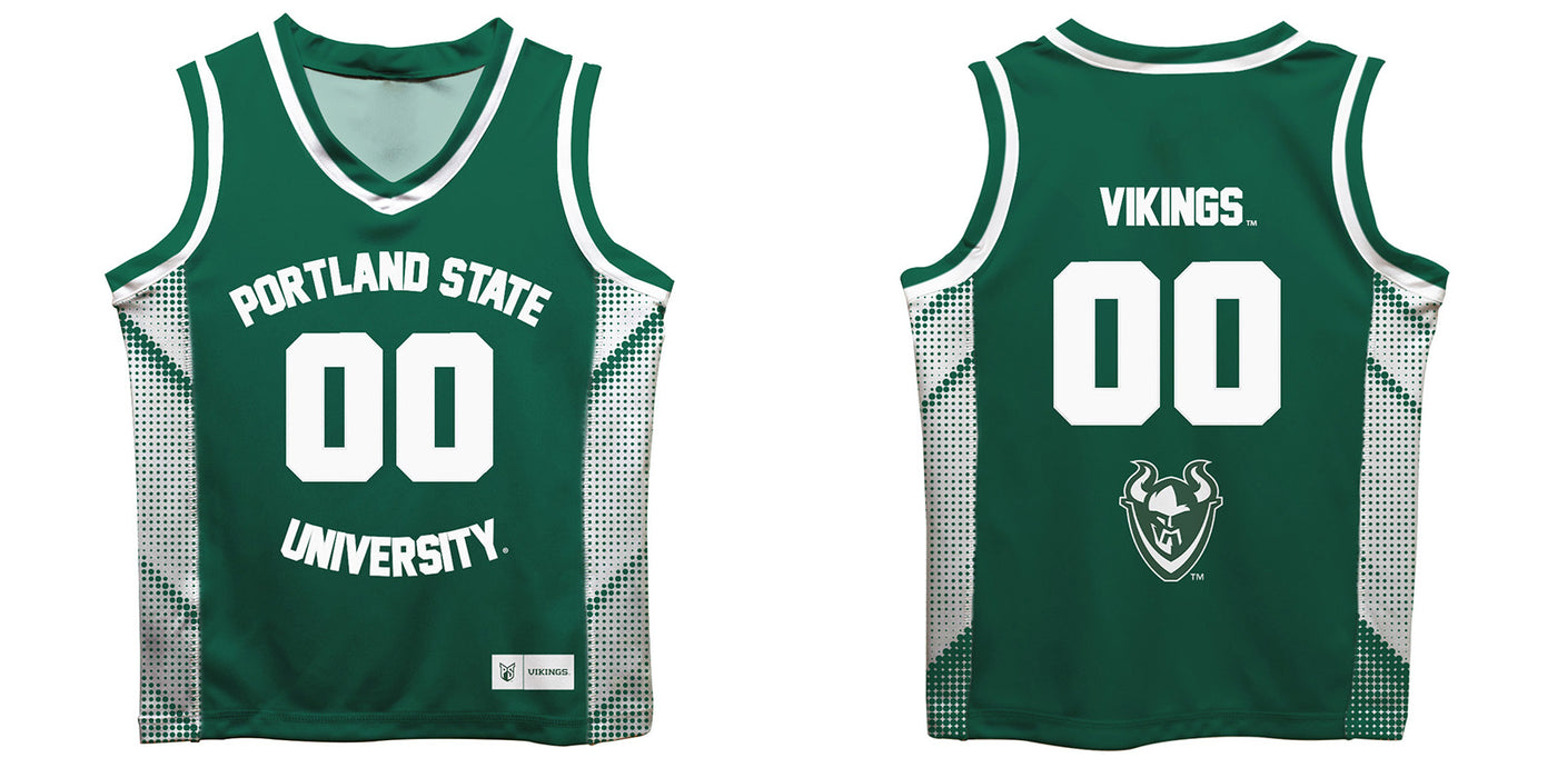 Portland State Vikings Vive La Fete Game Day Green Boys Fashion Basketball Top - Vive La Fête - Online Apparel Store