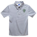 Portland State Vikings Embroidered Gray Stripes Short Sleeve Polo Box Shirt