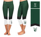 PSU Vikings Vive La Fete Game Day Collegiate Ankle Color Block Women Green White Capri Leggings - Vive La Fête - Online Apparel Store