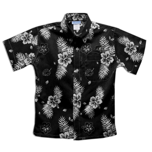 Providence Friars Black Hawaiian Short Sleeve Button Down Shirt