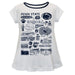 Penn State Nittany Lions Hand Sketched Vive La Fete Impressions Artwork White Short Sleeve Top