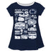 Penn State Nittany Lions Hand Sketched Vive La Fete Impressions Artwork Navy Short Sleeve Top