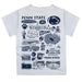Penn State Nittany Lions Hand Sketched Vive La Fete Impressions Artwork Boys Navy Short Sleeve Tee Shirt - Vive La Fête - Online Apparel Store