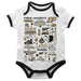 Purdue University Boilermakers Hand Sketched Vive La Fete Impressions Artwork Infant White Short Sleeve Onesie Bodysuit