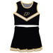 Purdue University Boilermakers Vive La Fete Game Day Black Sleeveless Chearleader Set