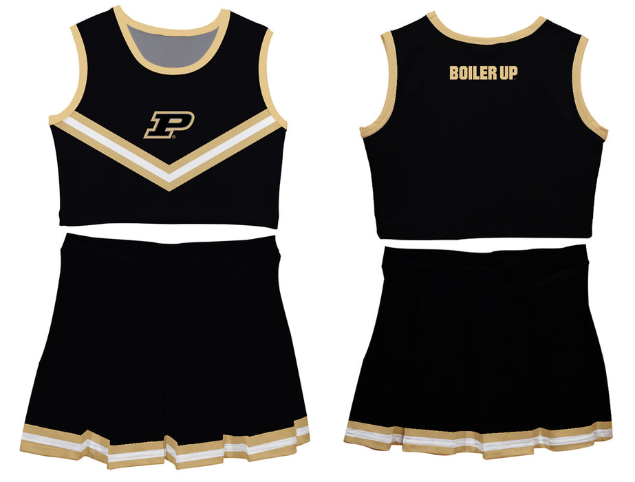 Purdue University Boilermakers Vive La Fete Game Day Black Sleeveless Chearleader Set - Vive La Fête - Online Apparel Store