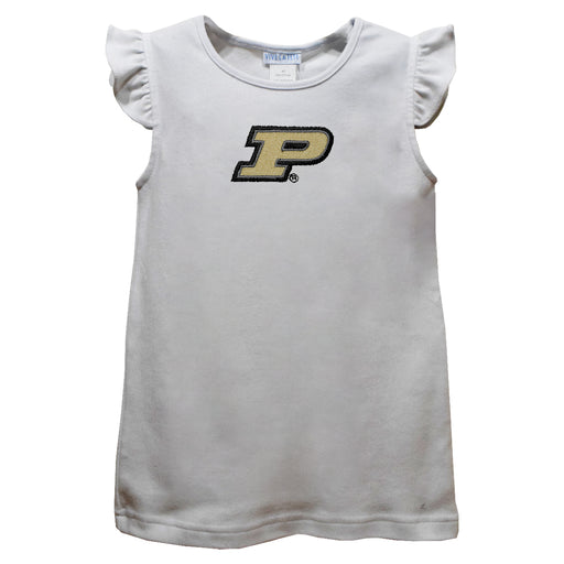 Purdue University Boilermakers Embroidered White Knit Angel Sleeve