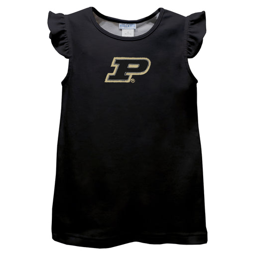 Purdue University Boilermakers Embroidered Black Knit Angel Sleeve