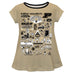 Purdue University Boilermakers Hand Sketched Vive La Fete Impressions Artwork Gold Short Sleeve Top
