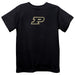 Purdue University Boilermakers Embroidered Black knit Short Sleeve Boys Tee Shirt