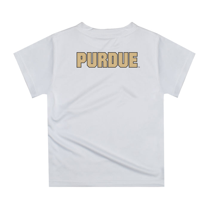 Purdue University Boilermakers Original Dripping Basketball Beige T-Shirt by Vive La Fete - Vive La Fête - Online Apparel Store