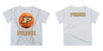 Purdue University Boilermakers Original Dripping Basketball White T-Shirt by Vive La Fete - Vive La Fête - Online Apparel Store