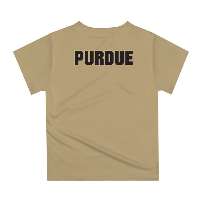 Purdue University Boilermakers Original Dripping Basketball Beige T-Shirt by Vive La Fete - Vive La Fête - Online Apparel Store