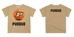 Purdue University Boilermakers Original Dripping Basketball Beige T-Shirt by Vive La Fete - Vive La Fête - Online Apparel Store