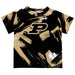 Purdue University Boilermakers Vive La Fete Boys Game Day Black Short Sleeve Tee Paint Brush