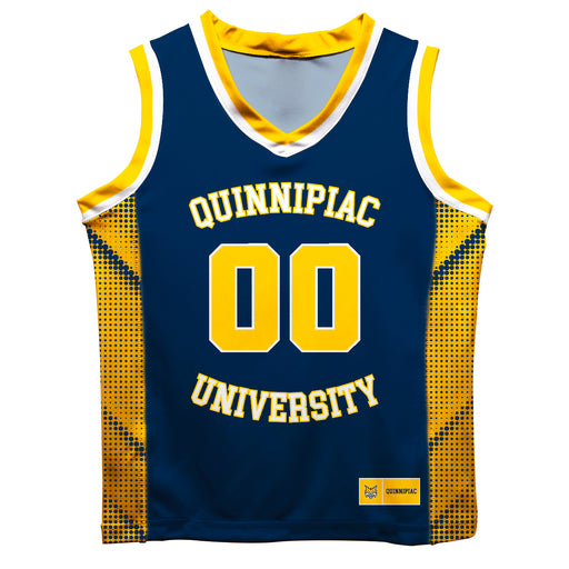 Quinnipiac University Bobcats Vive La Fete Game Day Navy Boys Fashion Basketball Top