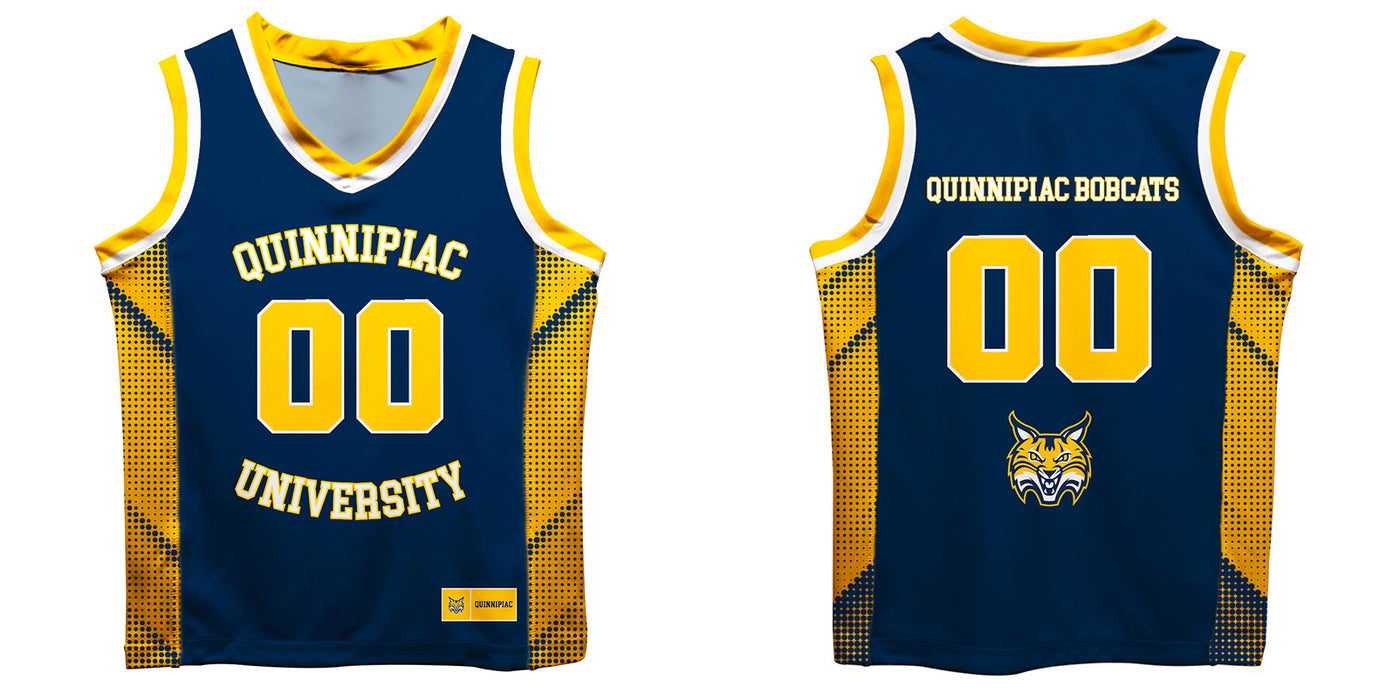 Quinnipiac University Bobcats Vive La Fete Game Day Navy Boys Fashion Basketball Top - Vive La Fête - Online Apparel Store
