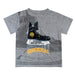 Quinnipiac Bobcats Original Dripping Hockey Heather Gray T-Shirt by Vive La Fete