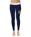 Quinnipiac University Bobcats Vive La Fete Game Day Collegiate Logo on Thigh Blue Women Yoga Leggings 2.5 Waist Tights