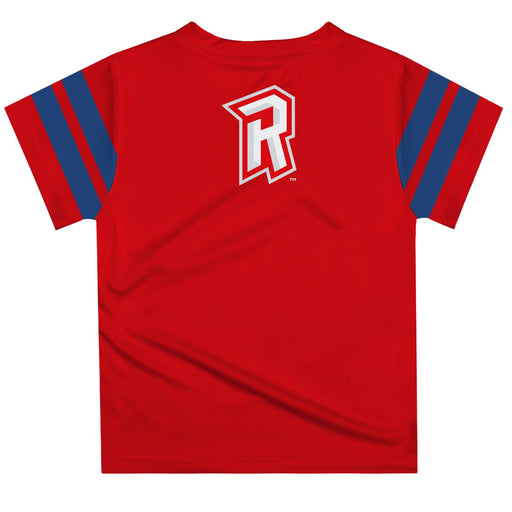 Radford University Highlanders Vive La Fete Boys Game Day Red Short Sleeve Tee with Stripes on Sleeves - Vive La Fête - Online Apparel Store
