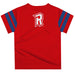 Radford University Highlanders Vive La Fete Boys Game Day Red Short Sleeve Tee with Stripes on Sleeves - Vive La Fête - Online Apparel Store