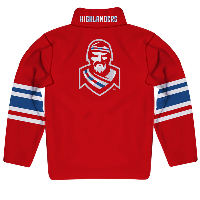 Radford University Highlanders Vive La Fete Game Day Red Quarter Zip Pullover Stripes on Sleeves - Vive La Fête - Online Apparel Store