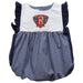 Radford University Highlanders Embroidered Navy Gingham Girls Bubble