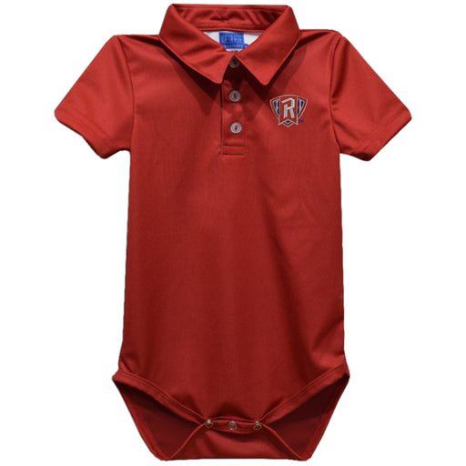 Radford University Highlanders Embroidered Red Solid Knit Polo Onesie