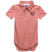 Radford University Highlanders Embroidered Red Cardinal Stripe Knit Boys Polo Bodysuit