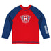 Radford Highlanders Vive La Fete Logo Red Blue Long Sleeve Raglan Rashguard
