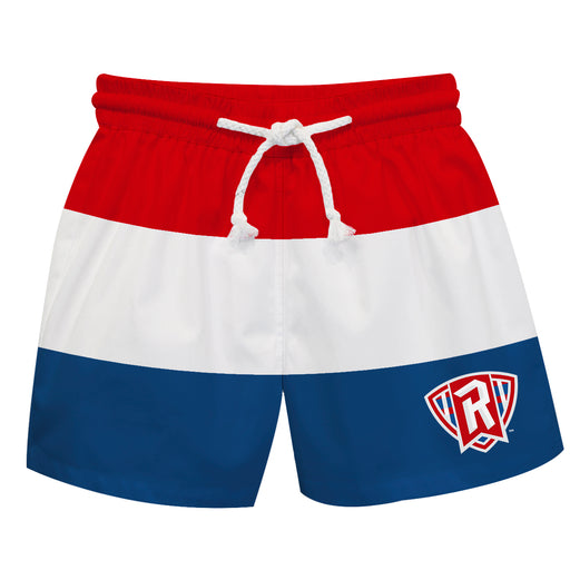 Radford Highlanders Vive La Fete Red White Blue Stripes Swimtrunks V1